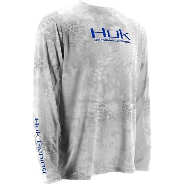 Huk Kryptek ICON Long Sleeve Shirt - Yeti Royal - Size Small