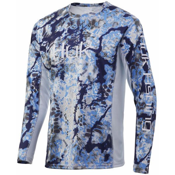 Huk Kryptek Icon X Long Sleeve Shirt - Kryptek Obskura Signa - L