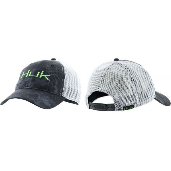 Huk Kryptek Logo Trucker Cap Neptune-Neon Green