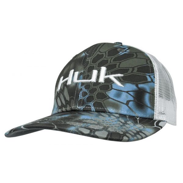 Huk Kryptek Logo Trucker Cap - Kryptek Neptune