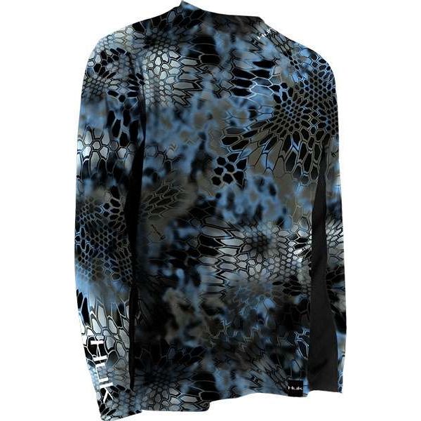 Huk Kryptek LoPro ICON Long Sleeve Shirt - Neptune - Medium