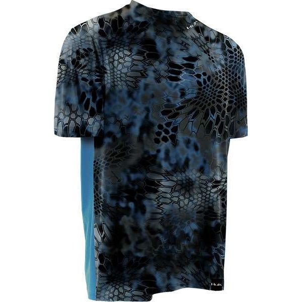 Huk Kryptek LoPro ICON Short Sleeve Shirt - Neptune - Small