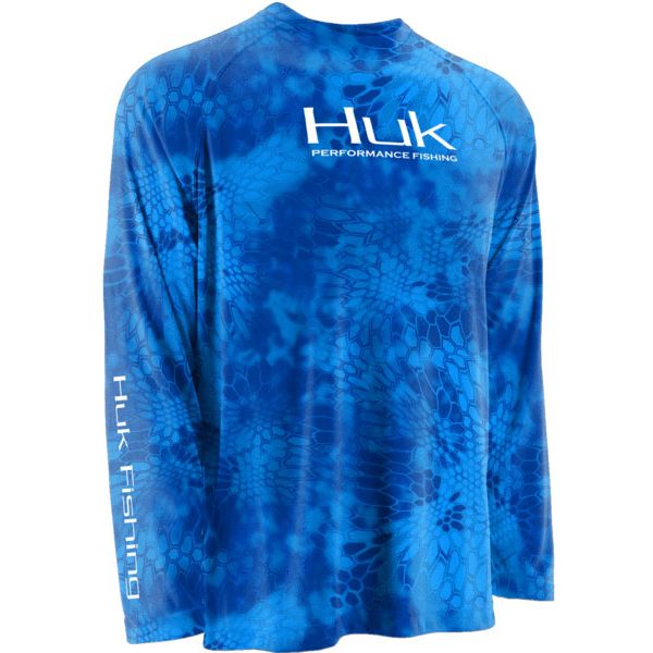 Huk Kryptek Performance Raglan LS Shirt - Kryptek Royal 2XL