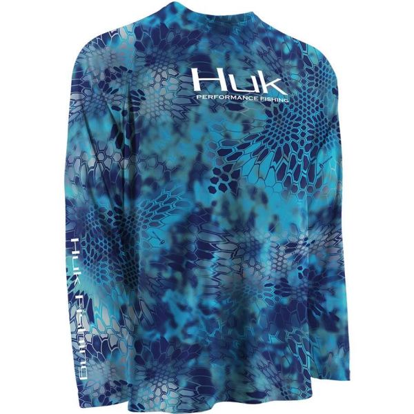 Huk Kryptek Performance Raglan Long Sleeve Shirt - Pontus - Small