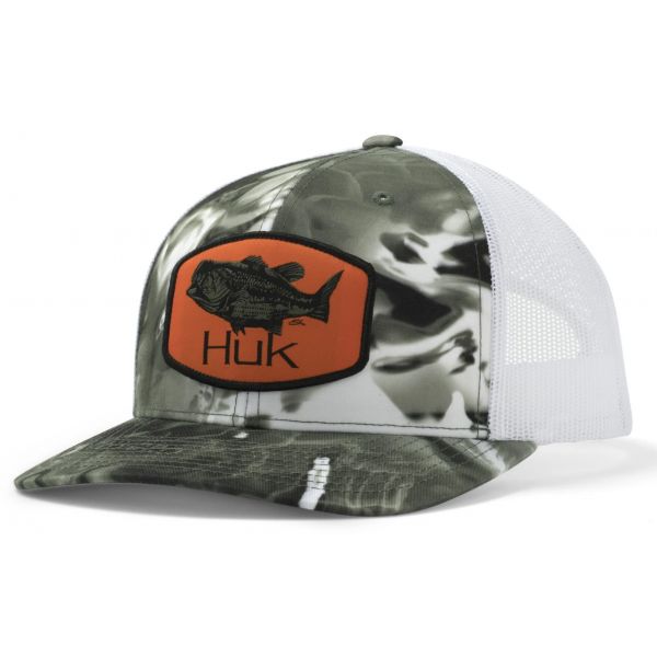 Huk Large Mouth Trucker Hat - Mossy Oak Hydro Freshwater