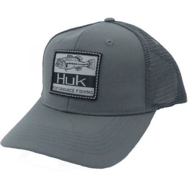 Huk Lunker Patch Trucker Hat - Iron