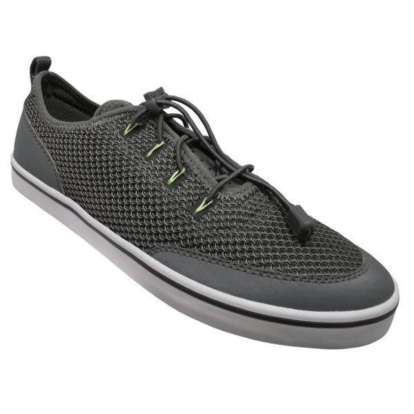 Huk Mania Boat Shoe - Grey/Neon Green - 10.5