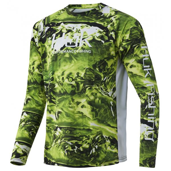 Huk Mossy Oak Pursuit Long Sleeve Shirt - Hydro Biolume - 2XL