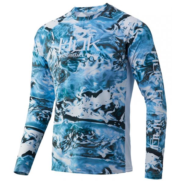 Huk Mossy Oak Pursuit Long Sleeve Shirt - Hydro Wahoo - 3XL