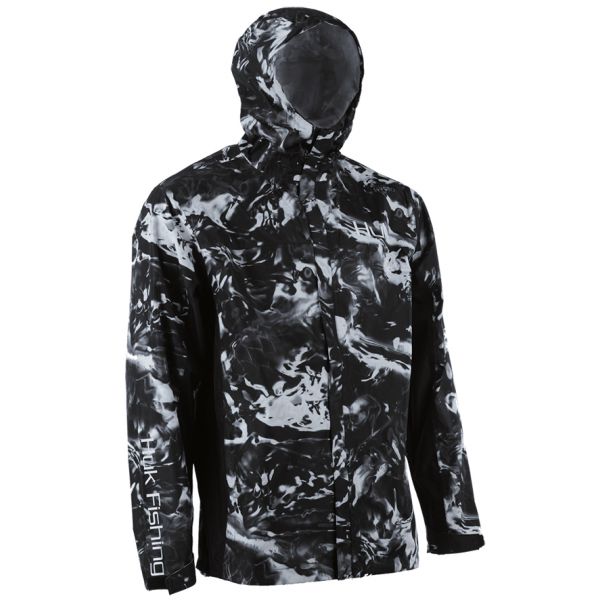 Huk Packable Rain Jacket - Hydro Blackwater - 2XL