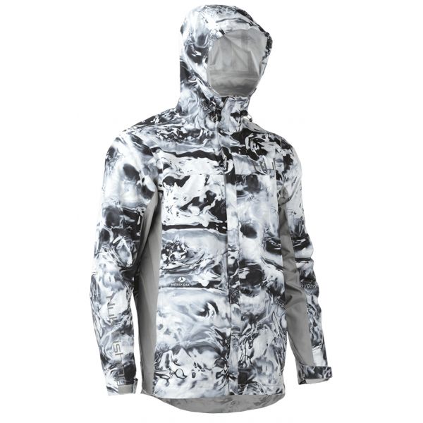 Huk Packable Rain Jacket - Hydro Ice - 2XL