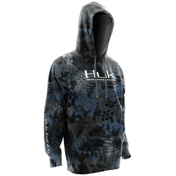 Huk Full Kryptek Performance Hoodie - Kryptek Neptune 2XL