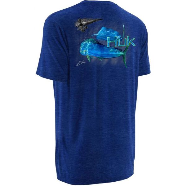 Huk Performance Fishing Huk K Scott Happy Hour T-Shirt - Royal Heather