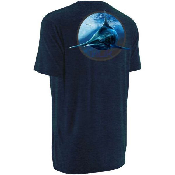 Huk Performance Fishing Huk K Scott Northdrop T-Shirt - Heather Navy