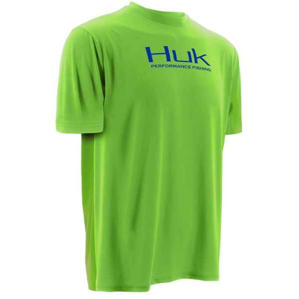 Huk Performance Fishing Icon Short Sleeve T-Shirt - Neon Green - Small