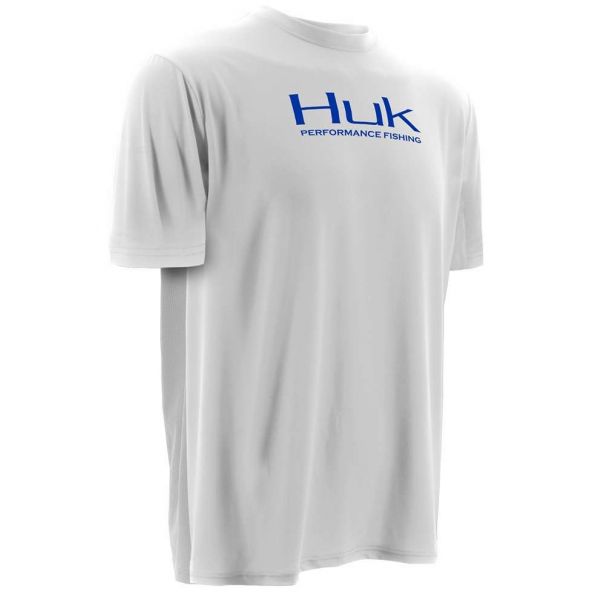 Huk Performance Fishing Icon Short Sleeve Shirt - White - Small