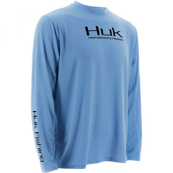 Huk Performance ICON Long Sleeve Shirt - Carolina Blue - Small