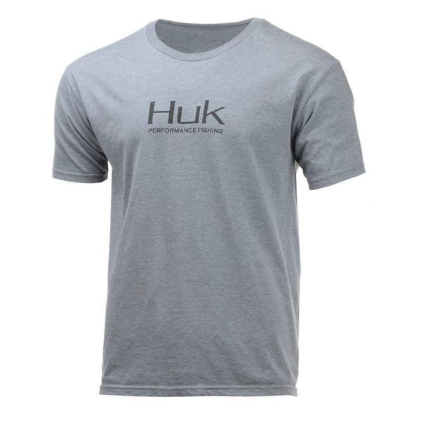 Huk Performance Fishing Short Sleeve T-Shirt - True Grey Heather - 3XL