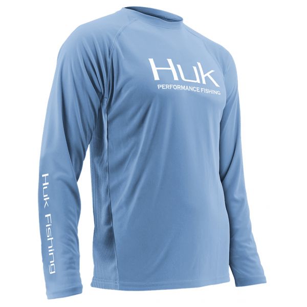 Huk Performance Vented Long Sleeve Shirt - Carolina Blue 2XL