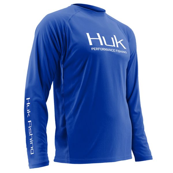 Huk Performance Vented Long Sleeve Shirt - Royal 3XL