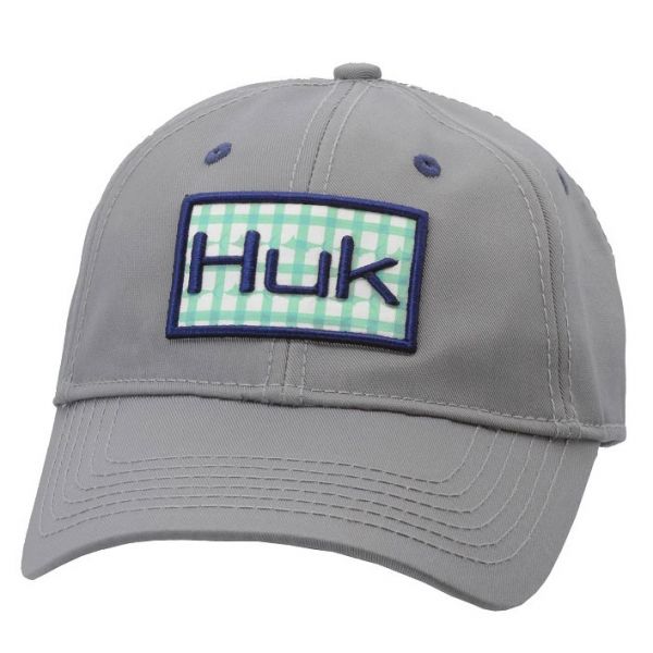 Huk Plaid Patch - Grey