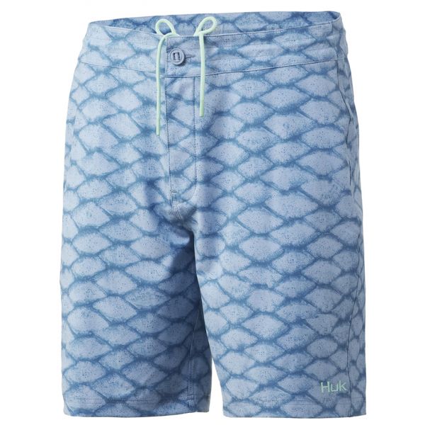 Huk Pursuit Scaled Dye Boardshort - Blue Fog - 28