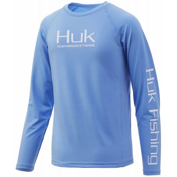 Huk Pursuit Vented Long Sleeve Shirt - Carolina Blue - Large