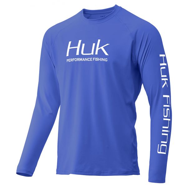 Huk Pursuit Vented Long Sleeve Shirt - Deep Cobalt - 3X-Large