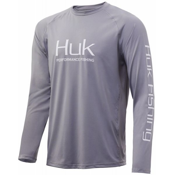 Huk Pursuit Vented Long Sleeve Shirt - Sharkskin - 3X-Large