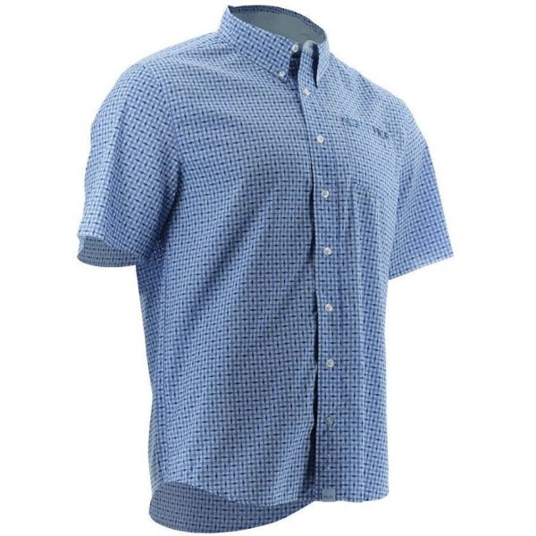 Huk Santiago Short Sleeve Shirt - LaSalle Navy - 2XL