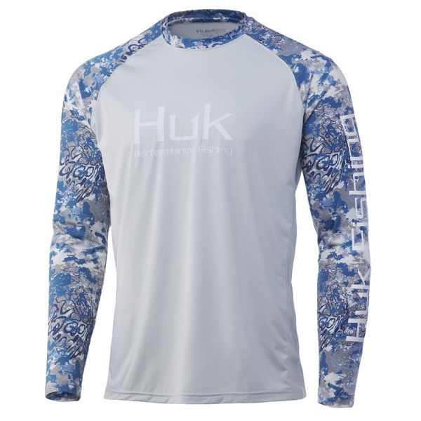 Huk Icon X Tide Change Double Header Long Sleeve Shirt - Oyster