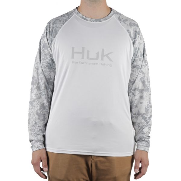 Huk Icon X Tide Change Double Header Long Sleeve Shirt - White - 2X-Large