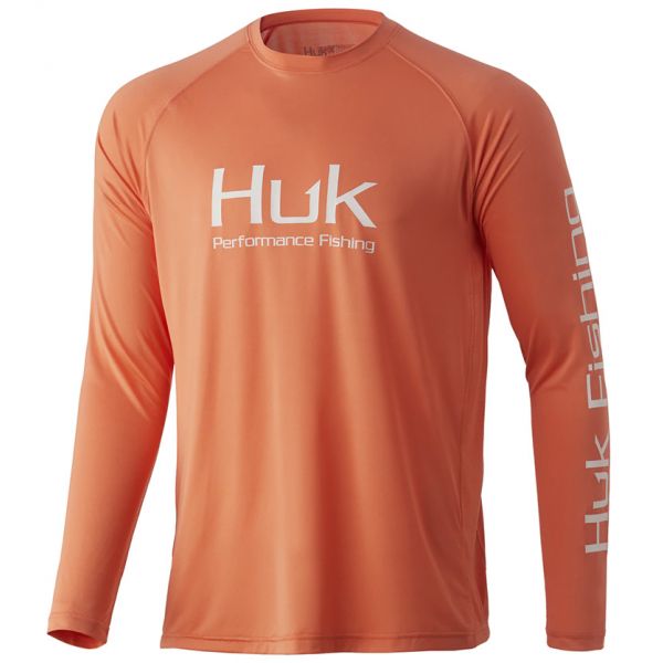 Huk Vented Pursuit Long Sleeve Shirt - Fresh Salmon - 2X-Large