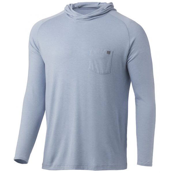 Huk Waypoint Hoodie - Blue Fog - Large