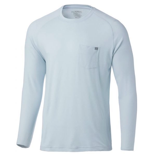 Huk Waypoint Long Sleeve Shirt - Oyster - Medium