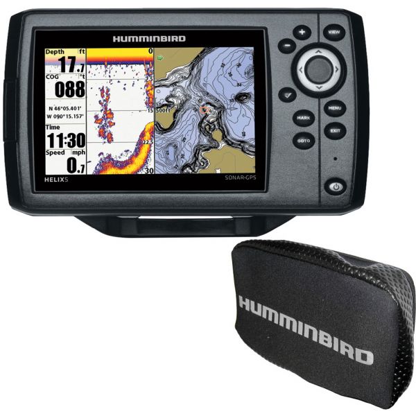 Humminbird HELIX 5 G2 - CHIRP DI GPS Combo w/ Nav+ and Free Cover