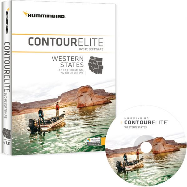 Humminbird 600012-2 Contour Elite - Western States - PC Software