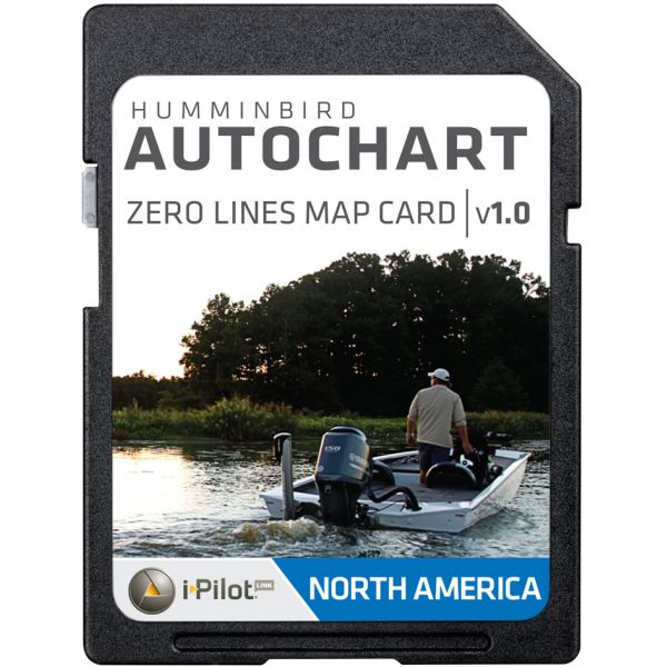 Humminbird 600033-1 AutoChart Zero Lines Map Card