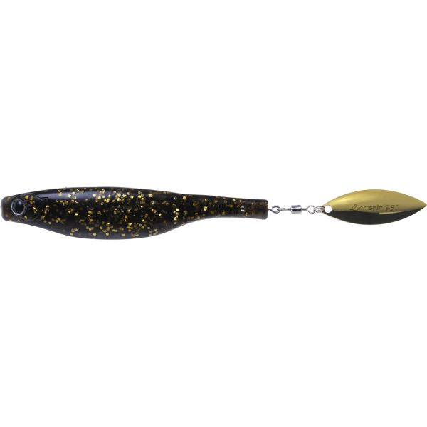 Hyperlastic Dartspin Lure - 3.5 in. - Wild Shiner Gold