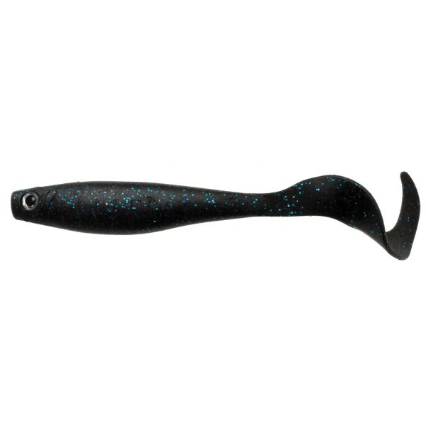 Hyperlastics Curlyminn 6in Topwater - Black n' Blue - 3 Pack