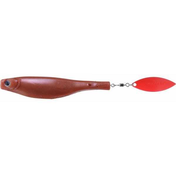 Hyperlastics Dartspin Lure - 4.5in - Copper Mine/Red