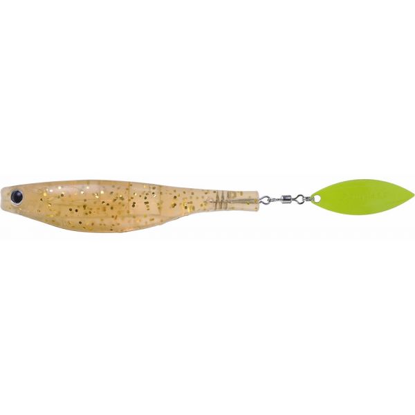 Hyperlastics Dartspin Lure - 4.5in - Shrimp/Chartreuse