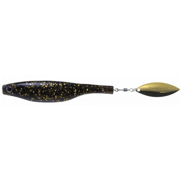 Hyperlastics Dartspin Lure - 4.5in - Wild Shinner/Gold