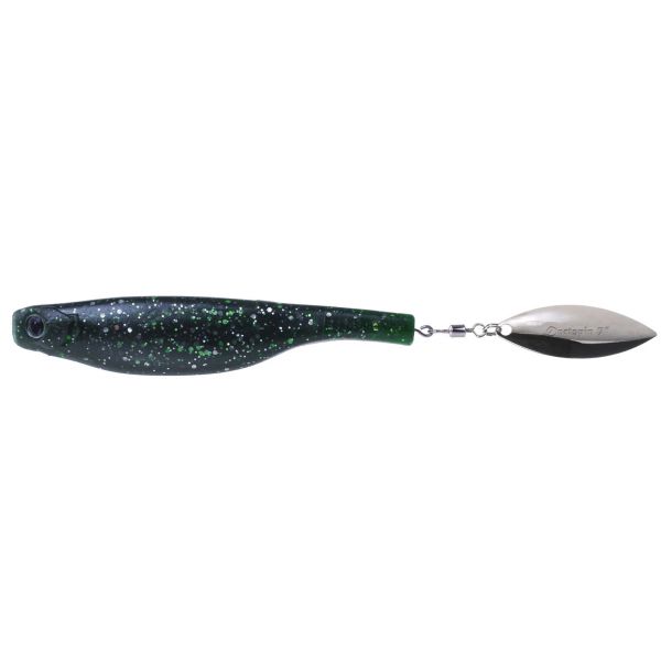 Hyperlastics Dartspin Lure - 7in - Green Bait/Silver