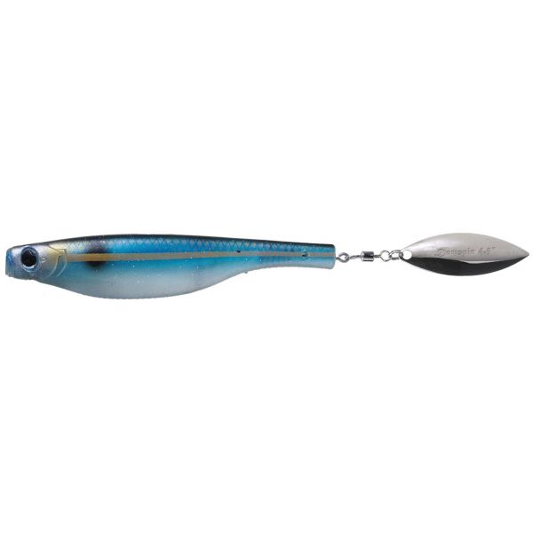 Hyperlastics Dartspin Pro 3.5in Unrigged - Blue Back/Silver