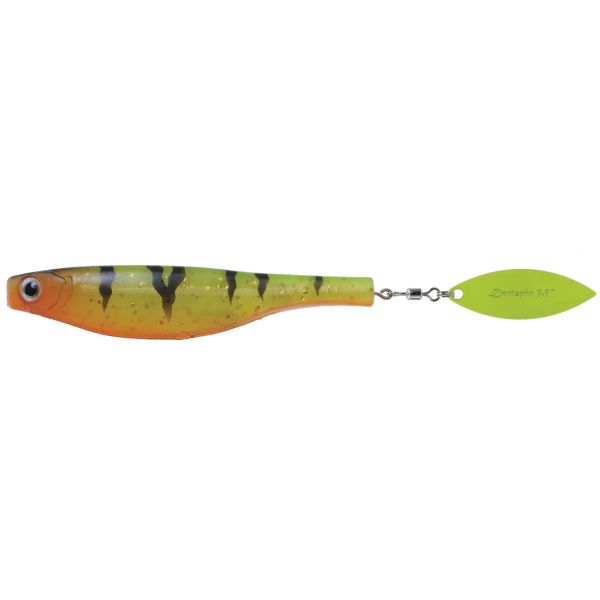 Hyperlastics Dartspin Pro 3.5in Unrigged - Firetiger/Chartreuse