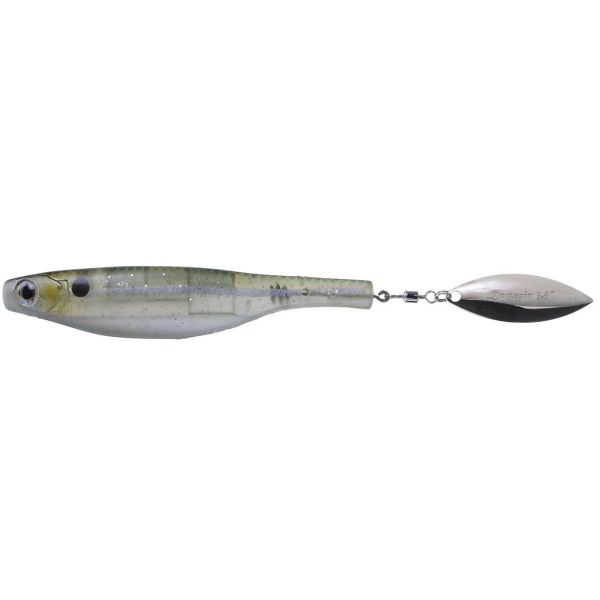 Hyperlastics Dartspin Pro 3.5in Unrigged - Glass Minnow/Silver