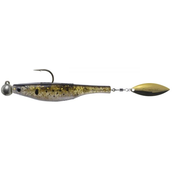 Hyperlastics Dartspin Pro 3.5in Jig Head - Bunker/Gold