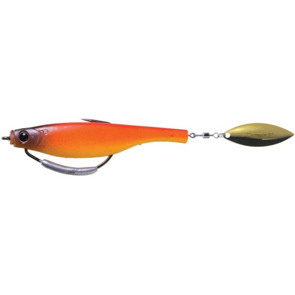 Hyperlastics Dartspin Pro 7in Weedless Lure - Sunset/Gold