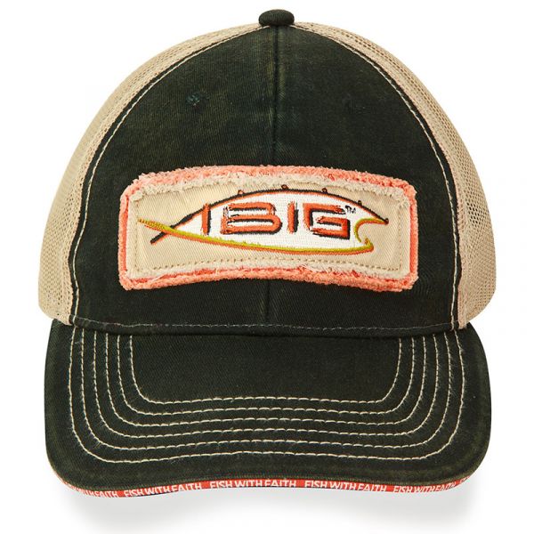 iBig Vintage Washed Trucker Hat - Black